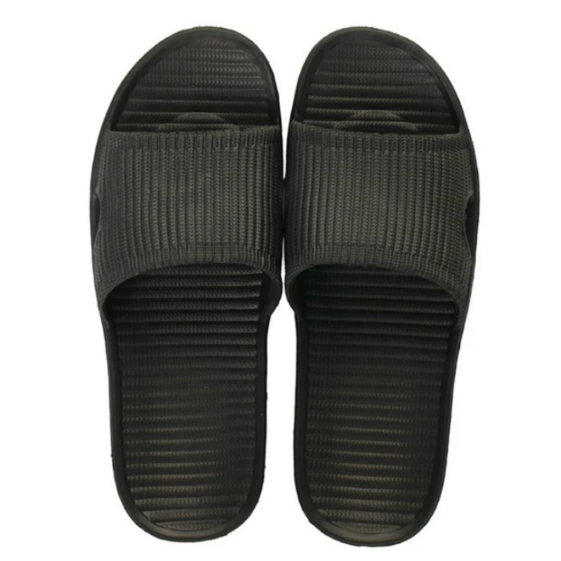 Summer Flat Slides Sandals Men and Women Casual Slippers Flip Flops Indoor Home Slippers Anti Skid Female Bath Slippers Shoes