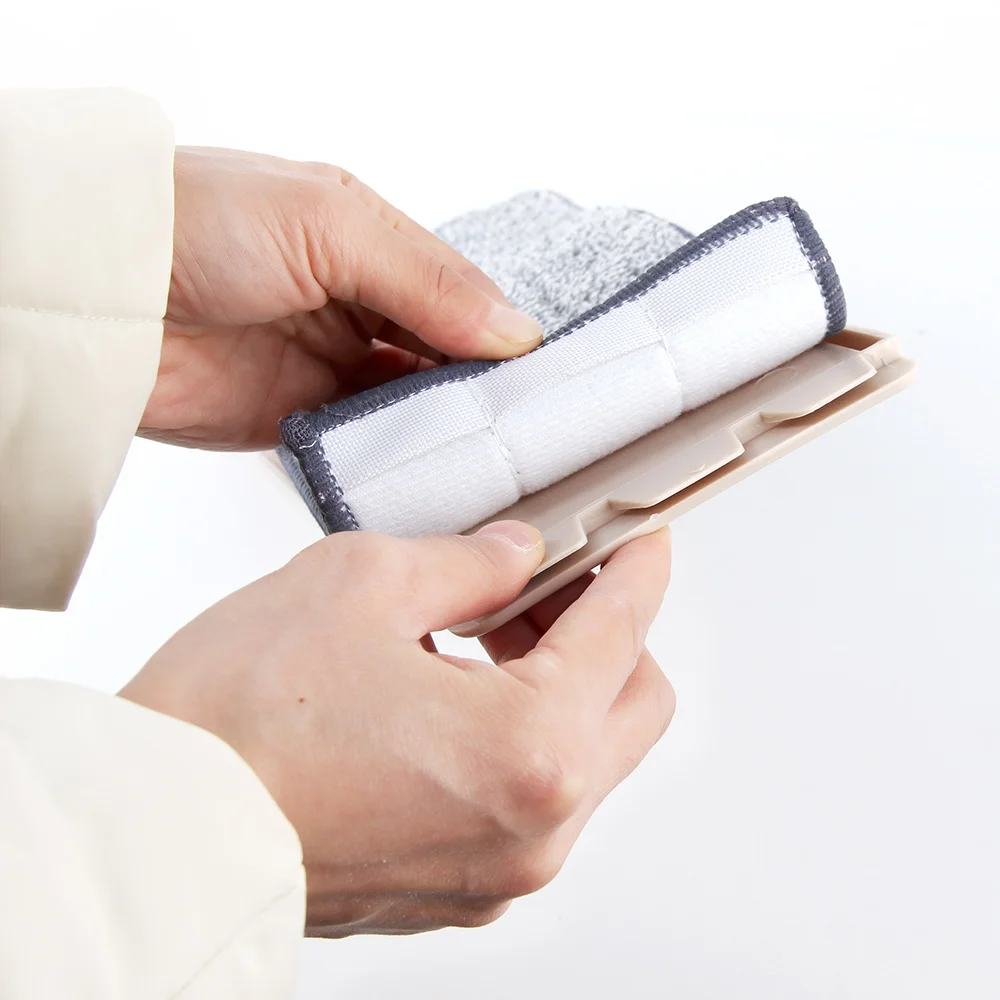 Paño manos libres para cabezal de fregona, accesorio de limpieza de suelo de microfibra para el hogar, mopa de mijo y otros recambios húmedos y secos, 2/5 piezas