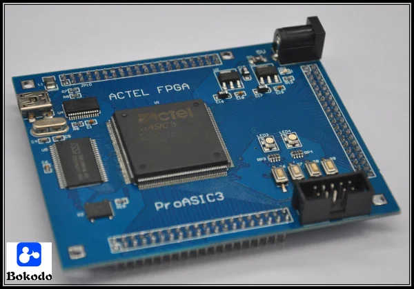 ACTEL ProASIC A3P400 PQFP208 FPGA System Development USB Serial SRAM