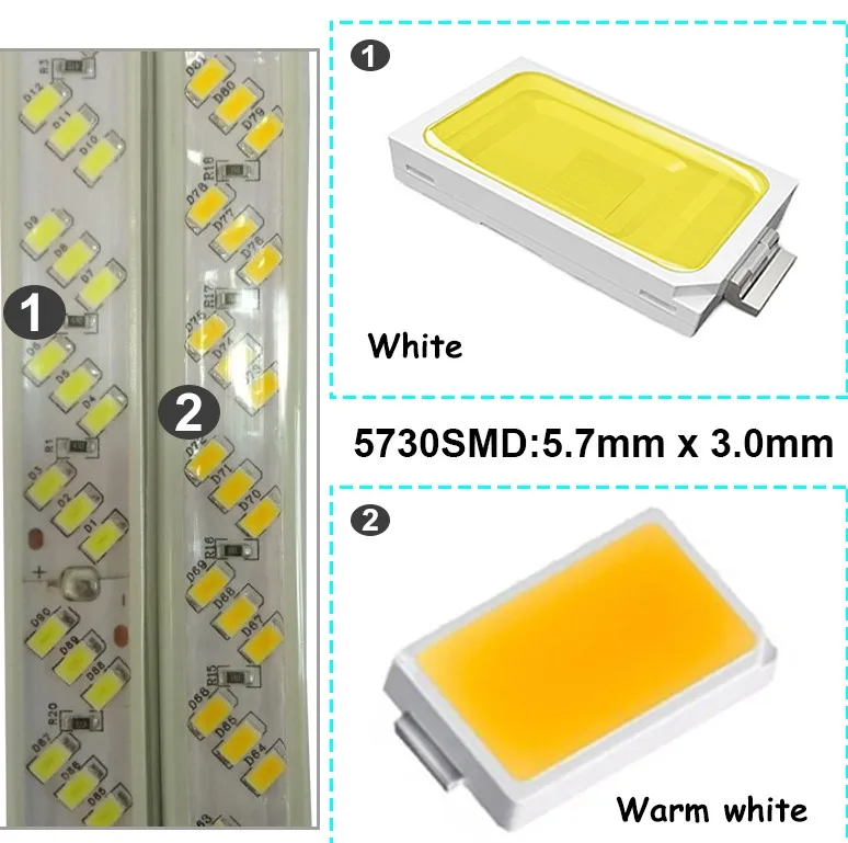 Imagem -05 - Conduziu a Luz de Tira 1m 2m 3m 4m 5m 6m 7m 8m 180led m Branco Branco Quente Cruz Led Chip de Iluminação Led com Plugue dos Eua da ue 220v 5630 5730smd