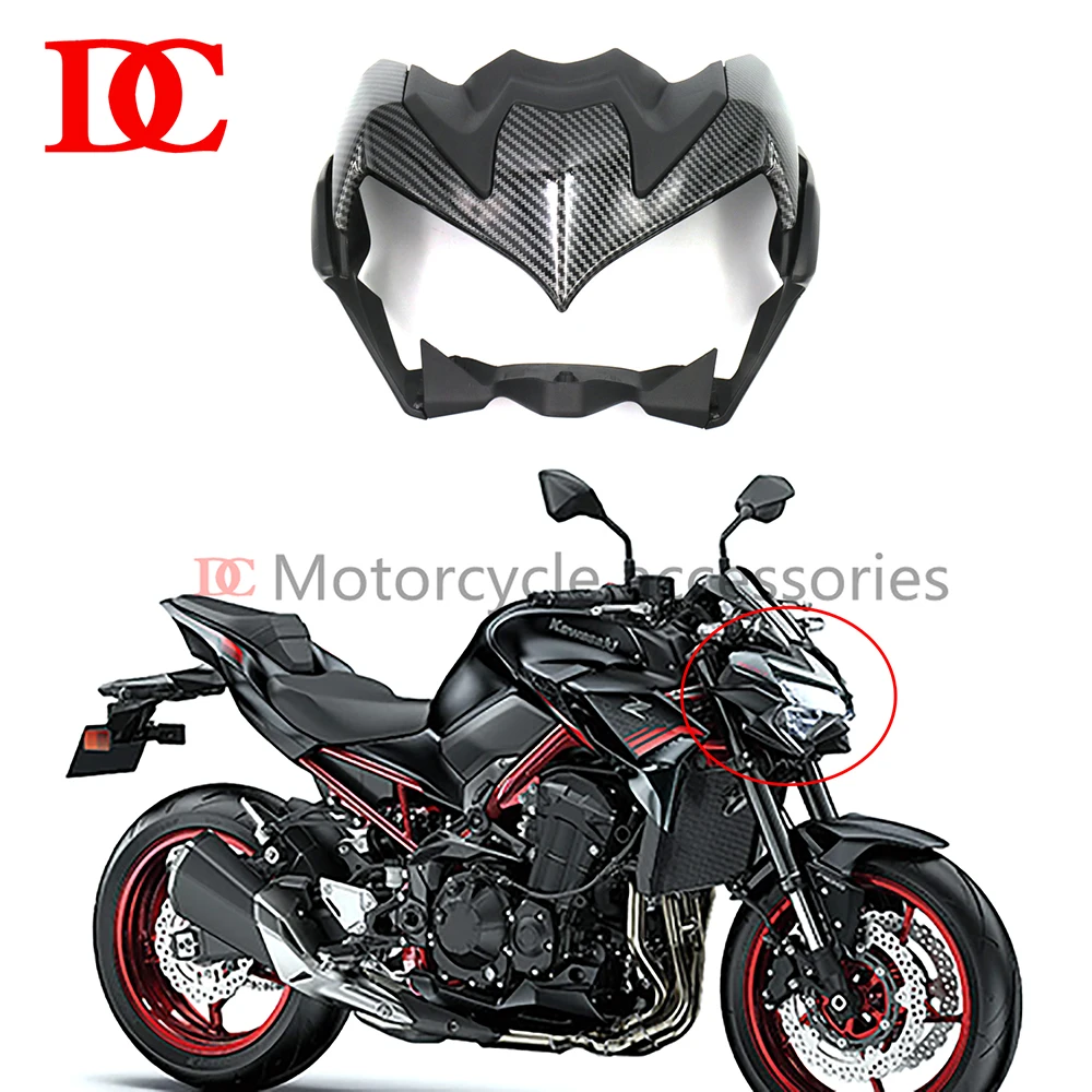 

For KAWASAKI ZR900 Z900 2020 2021 Titanium Front Nose Headlight Fairing Cowling In Front of the Big Chimney The Shell