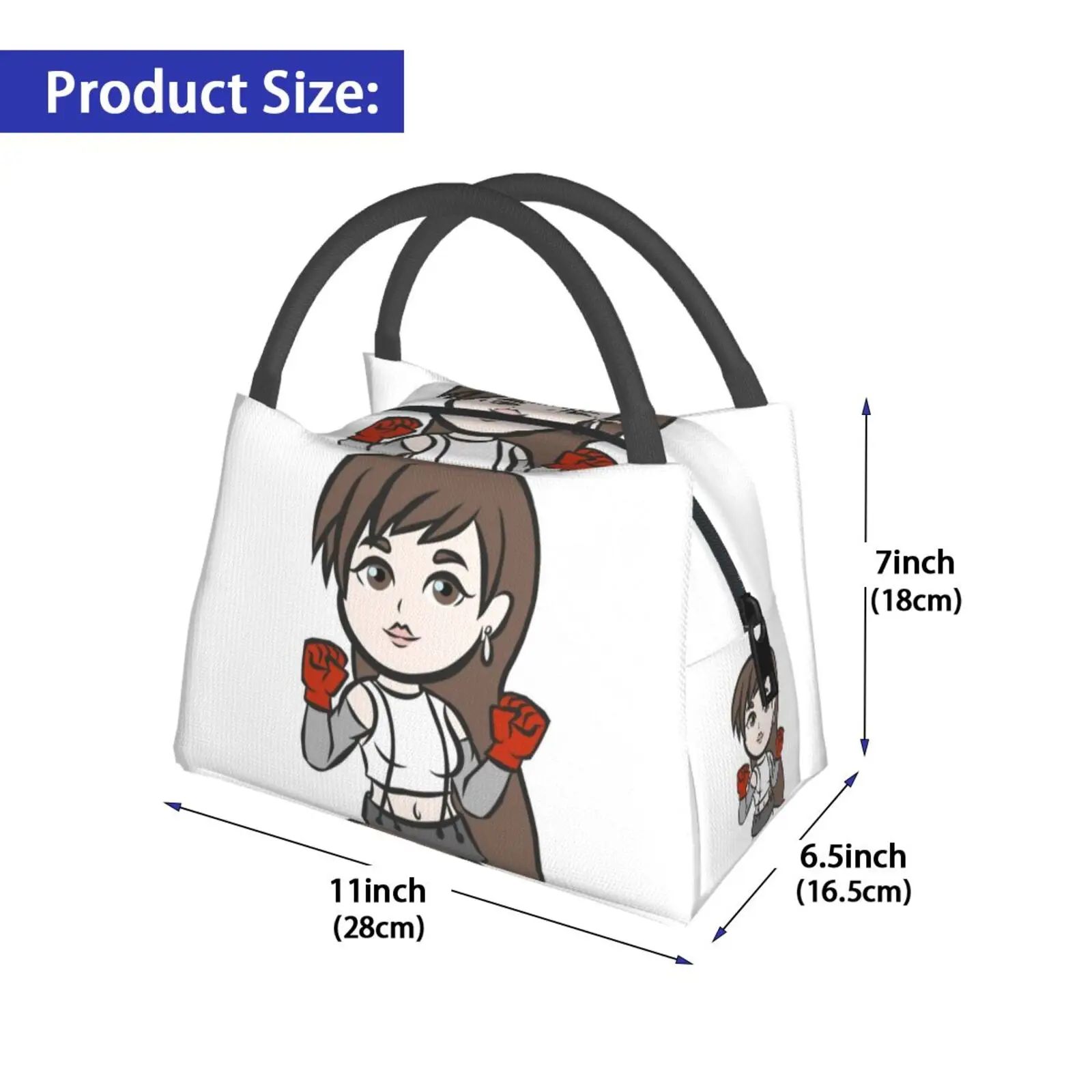 Portable Insulation Bag Chibi Tifa Tifa Tifa Lockhart Final Fantasy 7 Final Fantasy Final Fantasy Vii Ff7