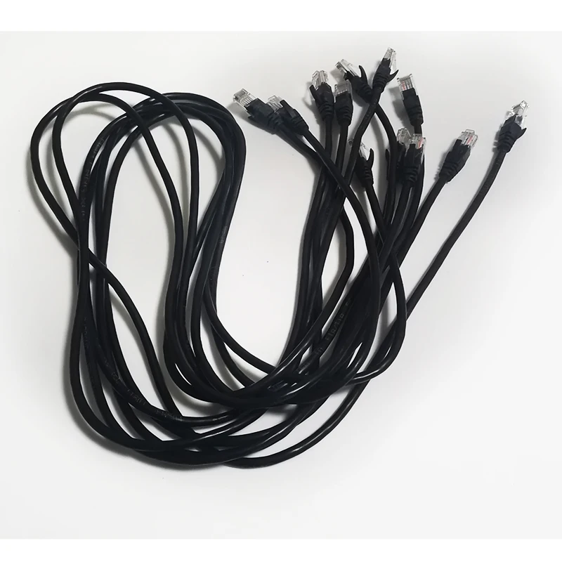 10 Buah/Banyak 1200Mm/1.2Meter RJ45 Indoor dan Di Luar Ruangan LED Display Kabel Jaringan