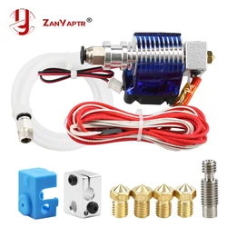 3D Printer J-head Hotend with Single Cooling Fan for 1.75mm/3.0mm 3D v6 bowden Filament Wade Extruder 0.2mm/0.3mm/0.4mm Nozzle