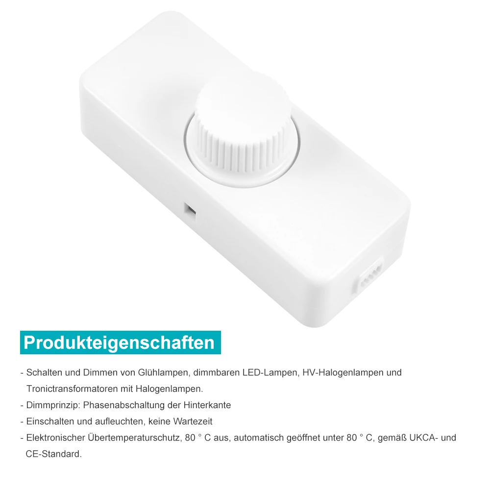 LED Dimmer Smart Switch Lights 220V-240V 3W-100W Touch LED Switch Dimmer Adjustable Dimming Wall Mounted Button Lighting Control