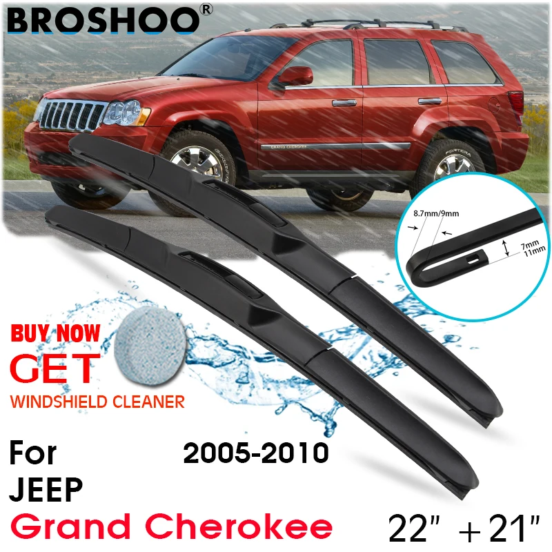 

Car Wiper Blade Front Window Windscreen Windshield Wipers Blades Auto Accessories For Jeep Grand Cherokee 22"+21" 2005-2010