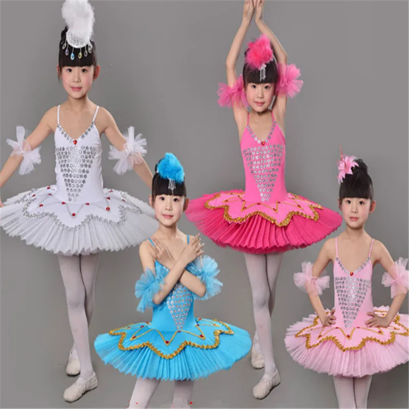 

Ballet Clothing Summer Girls Sleeveless Ballet Dance Skirt Children Swan Lake Performance Tutu Ballet Dance Wear