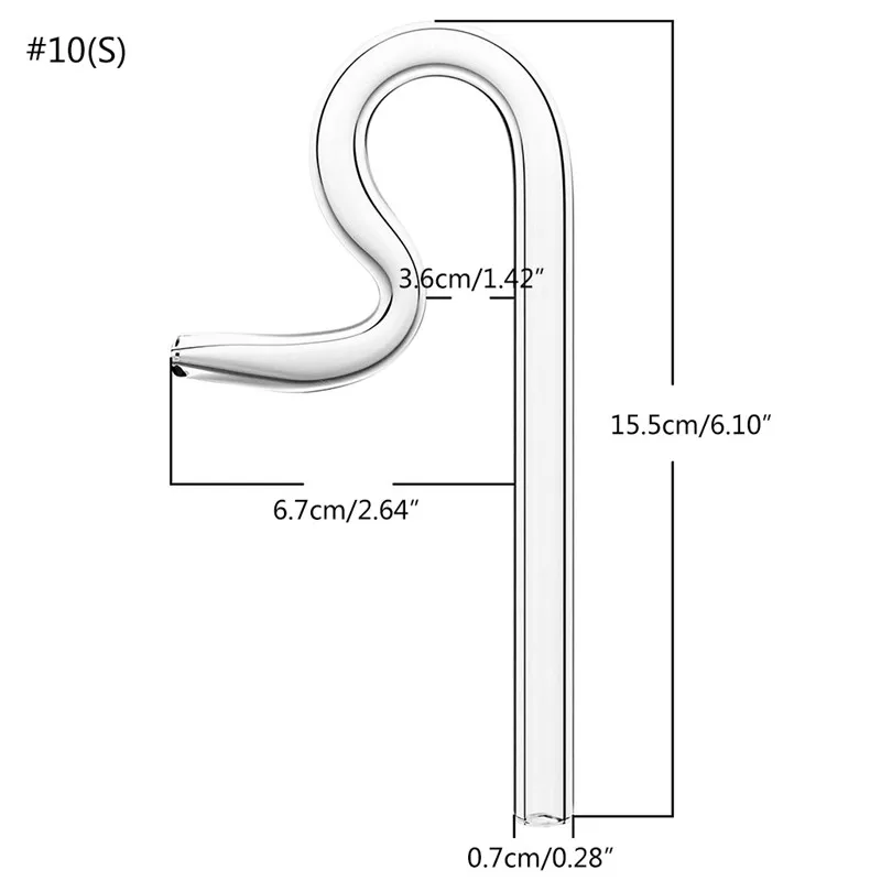 Transparent Glass Jet Outflow Pipe for Aquarium Landscape Fish Tank Planted Tank Lily Pipe Filter Accessories 10mm 13mm 17mm