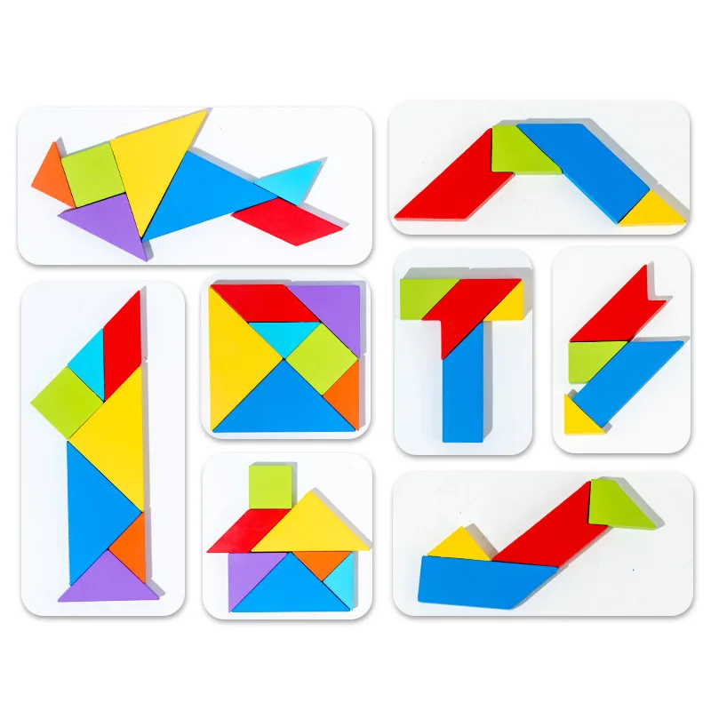 Rompecabezas 3D madera – Puzzle geométrico para niños aprendizaje - imagen 5
