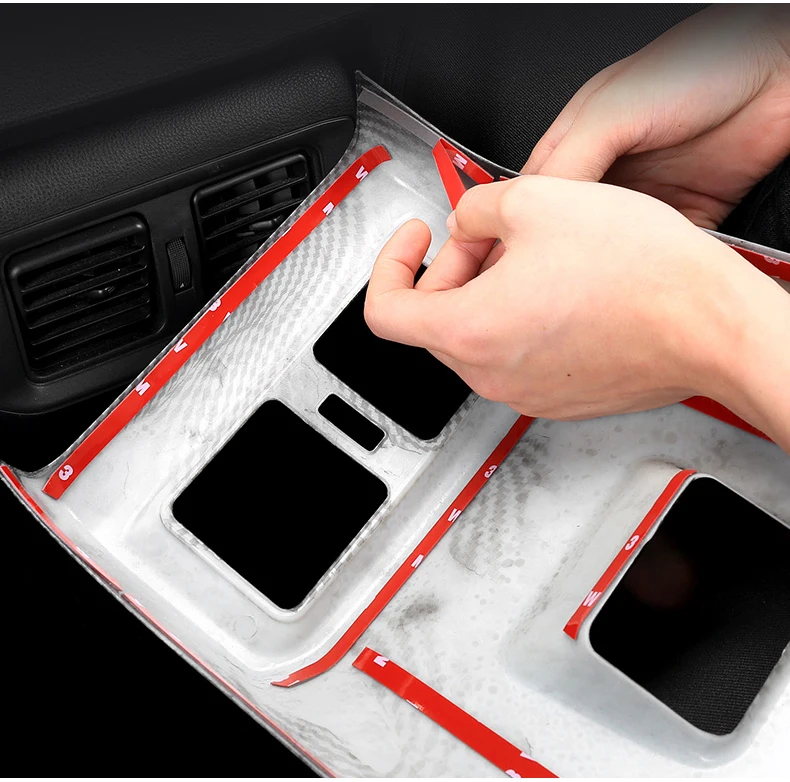 Car Rear Air Conditioning Vent Outlet Cover Trim For Toyota RAV4 XA50 2019 2020 2021 2022 2023 2024 2025 Hybrid Accessories