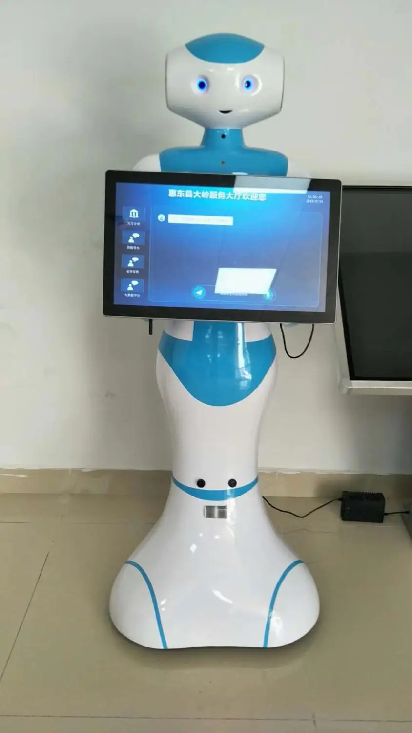 Customize dialogues WIFI 4G Bluetooth Restaurant food Service Waiter smart Humanoid reception Robot