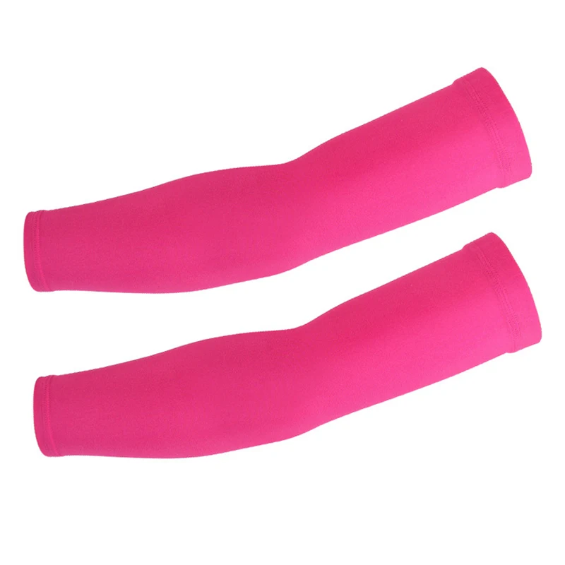 (M-2XL)1 Pair Ice Cool Quick Dry UV Protection Cycling Arm Warmers Basketball Volleyball Fishing Running Sport Arm Sleeves