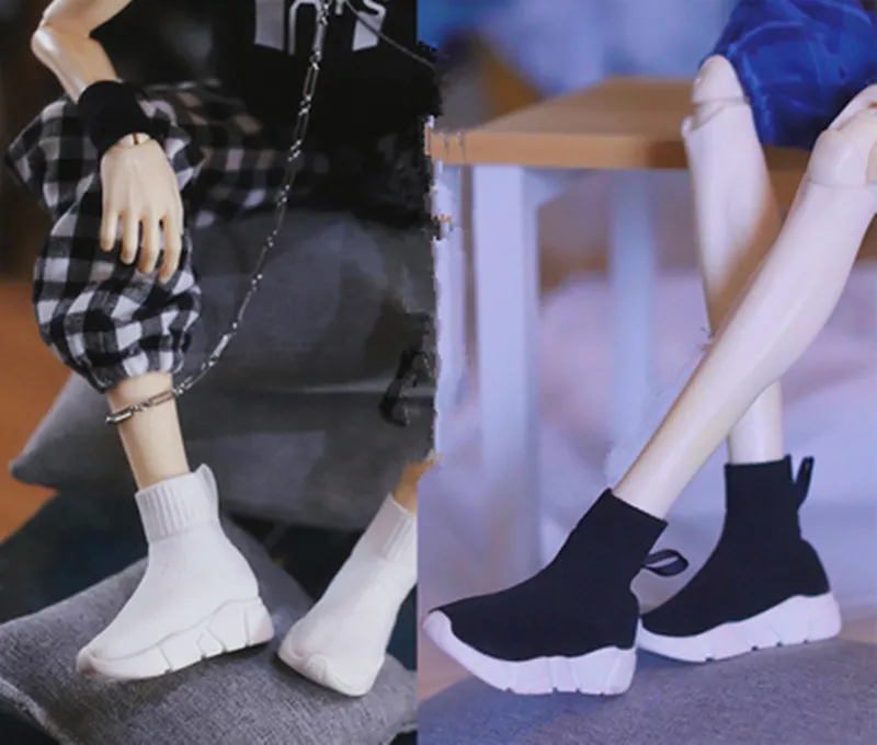 

BJD doll clothes accessories 1/3 1/4 Uncle size Simulation shoes boots fly knitted socks boots sports shoes casual shoes