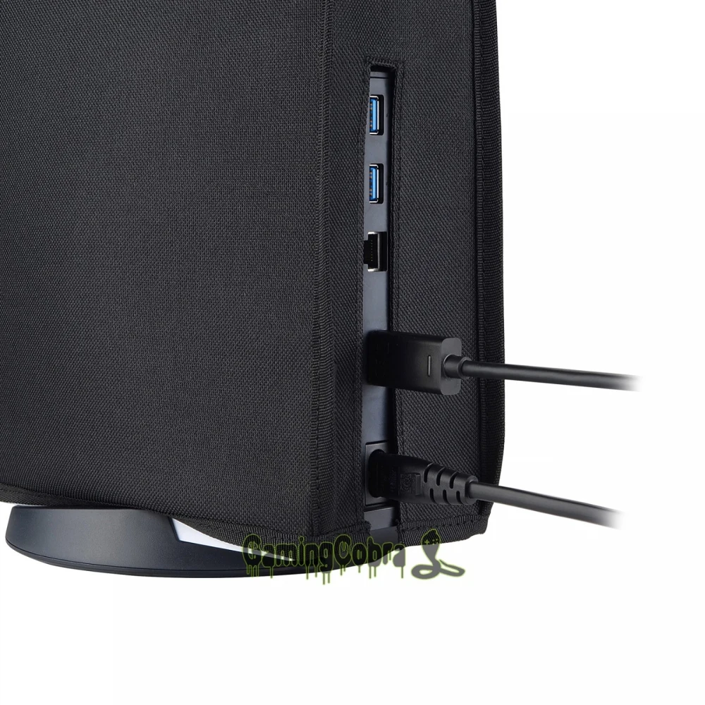 PlayVital Miękka nylonowa osłona przeciwpyłowa Wodoodporna osłona przeciw zarysowaniom do konsoli ps5 Digital Edition i Disc Edition