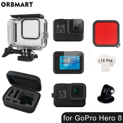 Custodia impermeabile da 60m per GoPro Hero 8 custodia subacquea nera custodia protettiva per immersione per accessori per fotocamere Go Pro 8