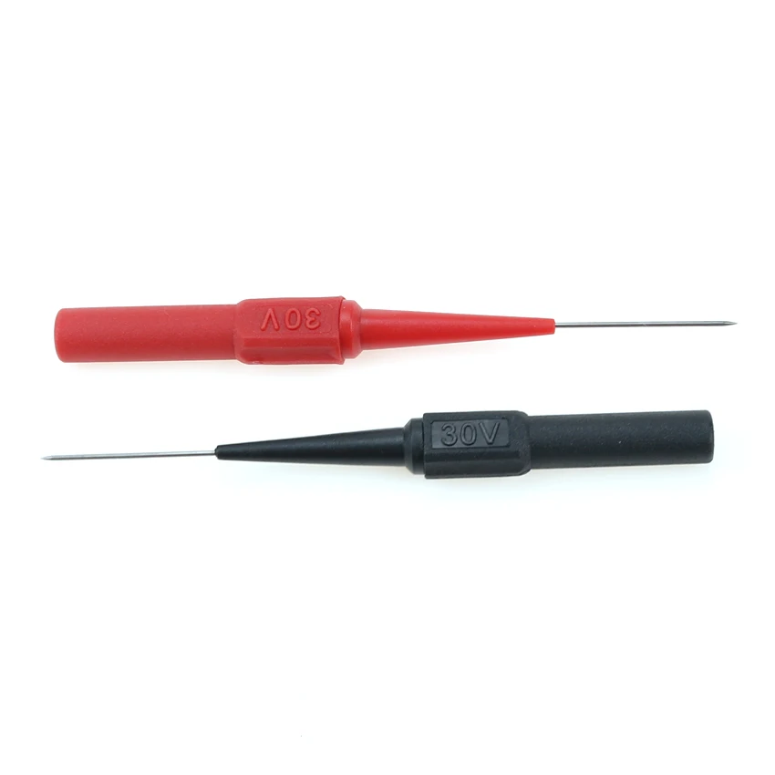 

4mm jack multimeter test probes needle Detachable Needle Tester Lead Probe Tip Multimeter Tools Black/Red Banana Plug