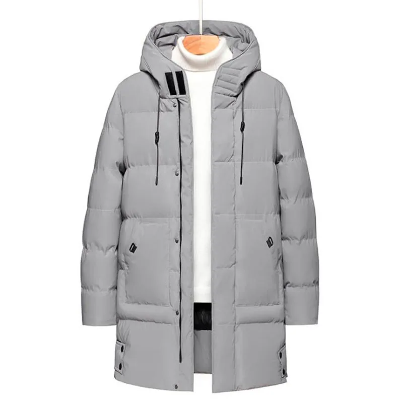 2022 Mens Thick Warm Jacket Coat Men Hooded Lengthen Parkas Windbreaker veste Male Winter Windproof Coats Plus Size 7XL 8XL