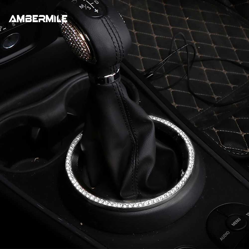 

Artificial Diamond Interior Trim Car Gear Shift Panel Ring Cover for Mini Cooper F54 F55 F56 F60 R56 R55 R60 R61 Accessories