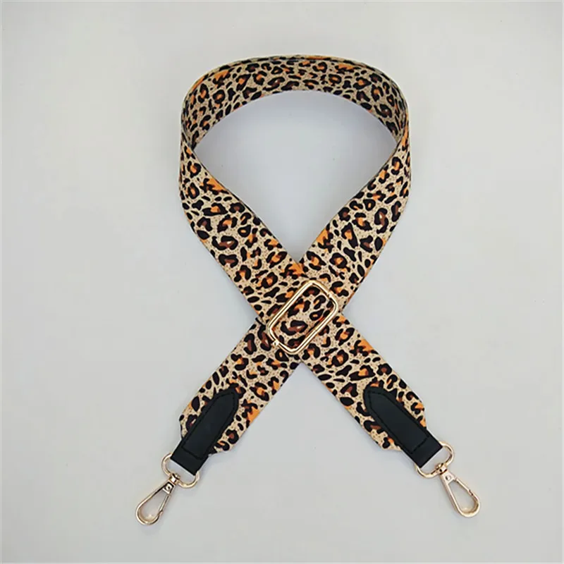 Adjustable Nylon Belts For Women Bag Leopard Bag Strap Handbag Belt Wide Shoulder Bag Strap Replacement Strap Accessory Bag Part