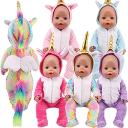 43 Cm Baby Pasgeboren Kleding Voor 18 Inch Amerikaanse Pop Meisje Speelgoed 17 Inch Baby Reborn Pop Kleding Accessoires onze Generatie