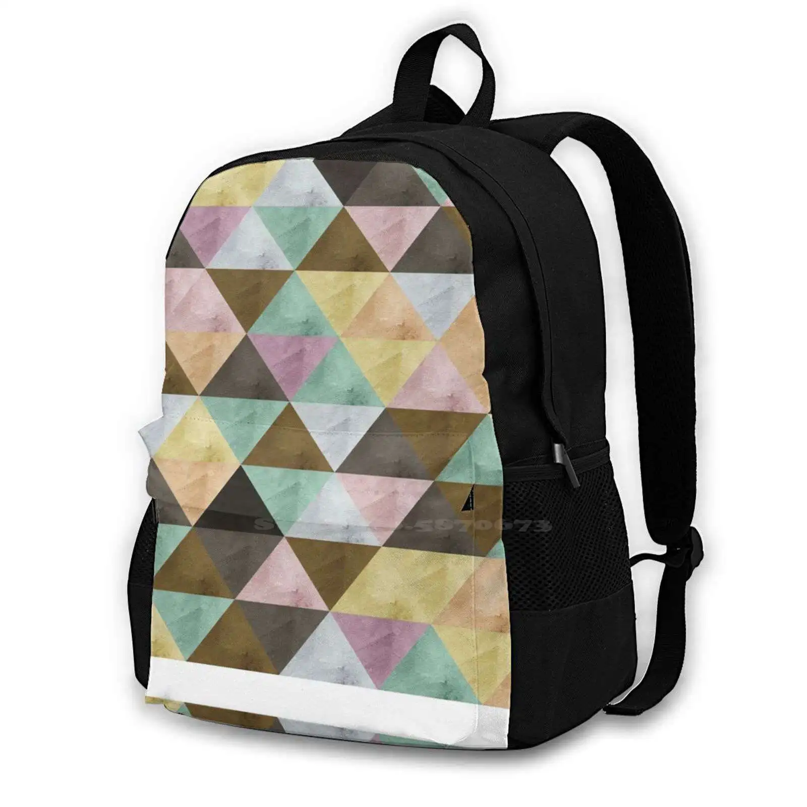 Modern Art Design Hot Sale Schoolbag Backpack Fashion Bags Cirle Modern Abstract Marble Concrete Minimalhome Decorhome