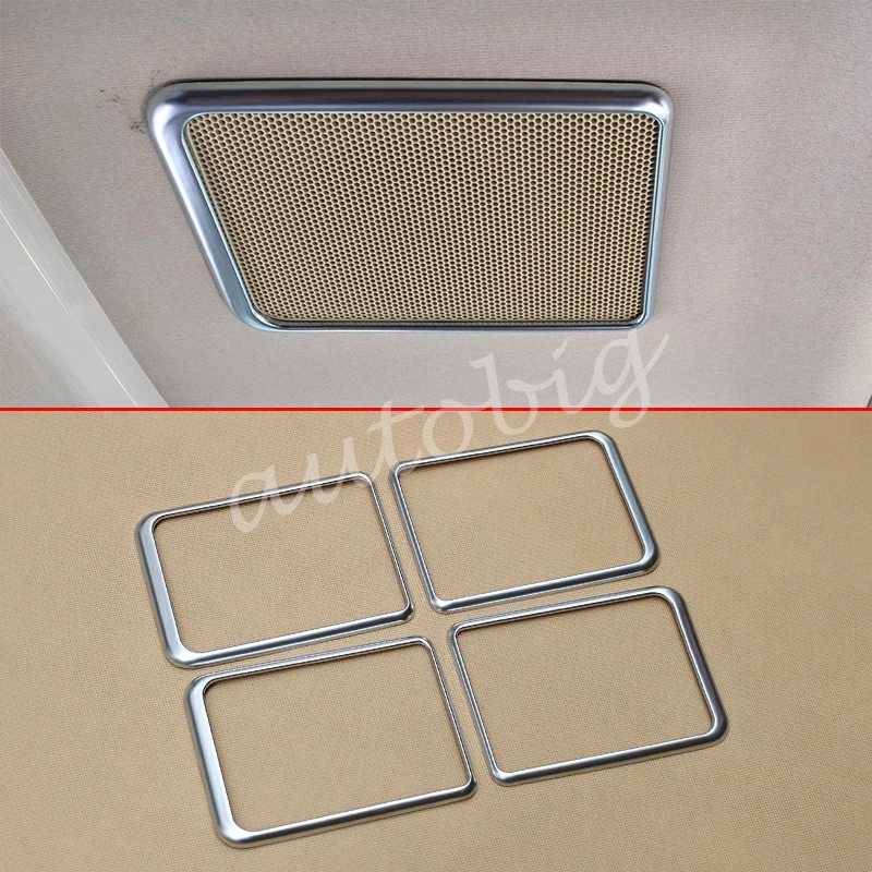 

Interior Roof Speaker Cover Surrounds Trims For Toyota Alphard Vellfire 2016-2021 Matte Chrome