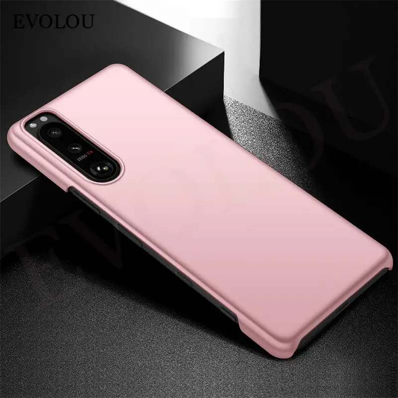 for Sony Xperia 5 III Case Frosted Hard PC Protecton Cover Shell for Sony Xperia 10 III 1 5 ACE II L4 XZ4 Pro-I Solid color Case