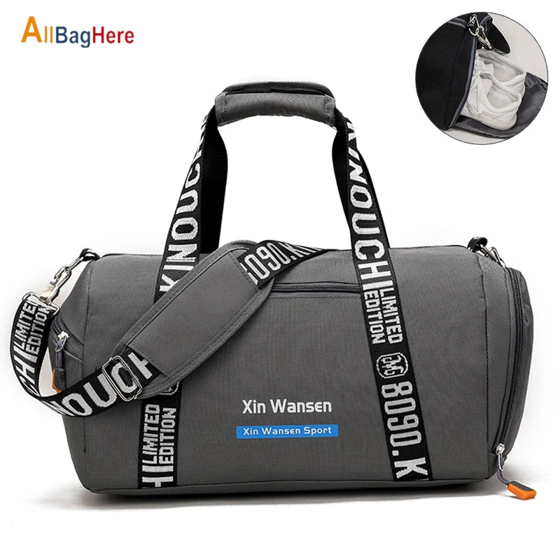 New Fashion Yoga Fitness Bags Sport Women Men Traveling Training Letter Print Shoulder Bag Multifunction Handbag For Shoes Space