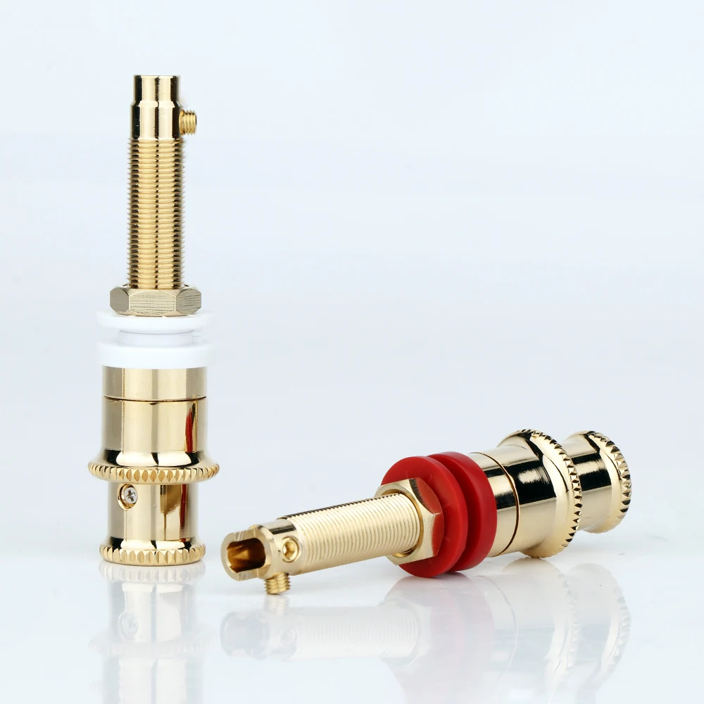 Lautsprecher-Anschlussklemme Weibliche Bananenbuchse 24k Vergoldeter Anschluss Audio-Verstärker-Terminal – Detail 7