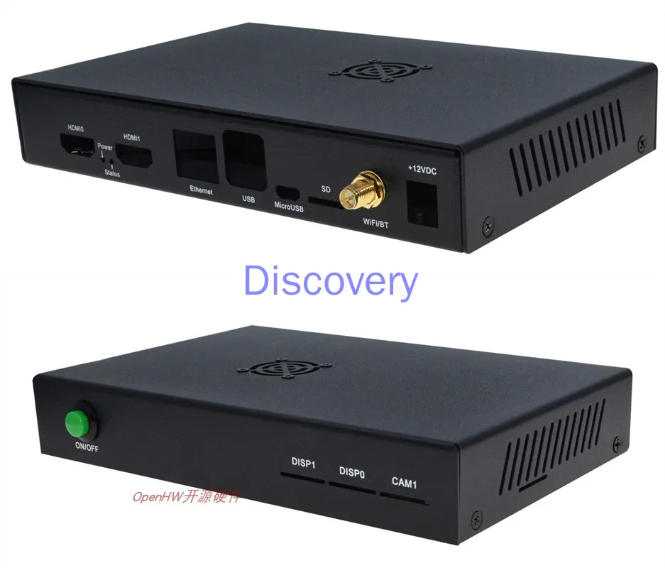 

RaspberryPi CM4 CM4IO Metal Shell Matte Oxide Black with Fan Power Button