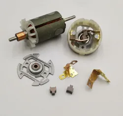 RS540 545 550 555 Motor Rotor Carbon Brush Holder End Cap Cover Replace for 12VDC Cordless Screw Driver Drill