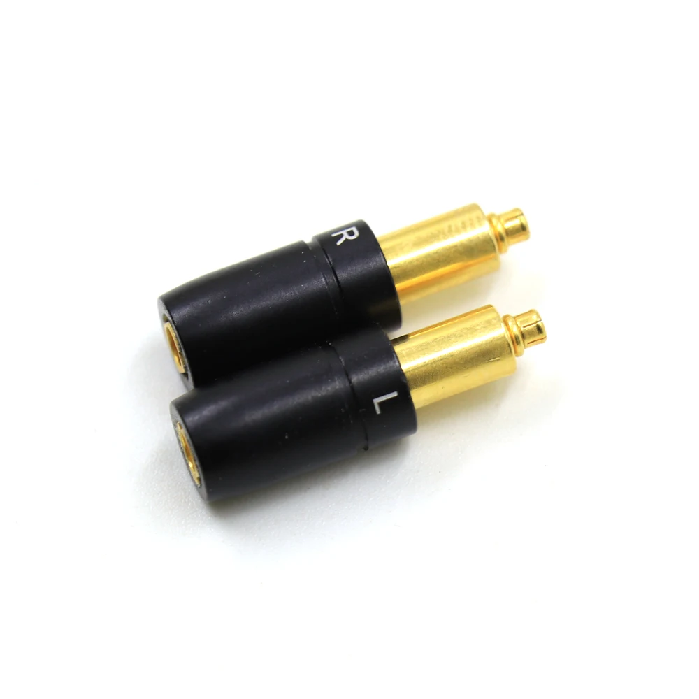Thouliess one pair Gold plated Headphone Earphone Plugs For SRH1840 SRH1440 SRH1540 Male to MMCX Female Converter Adapter Cable