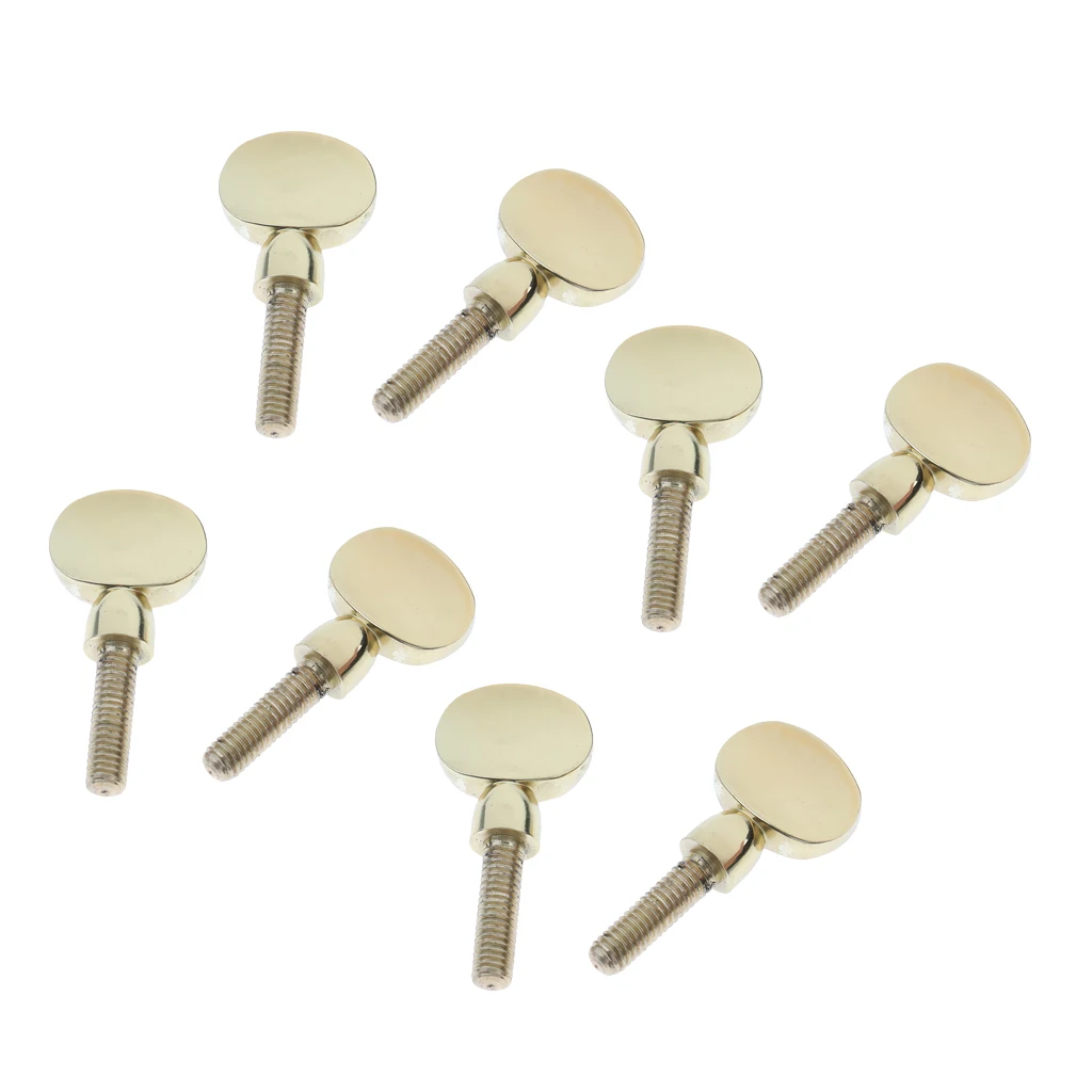 Pack of 8 Saxophone Sax Neck Receiver Tightening Screw Brass