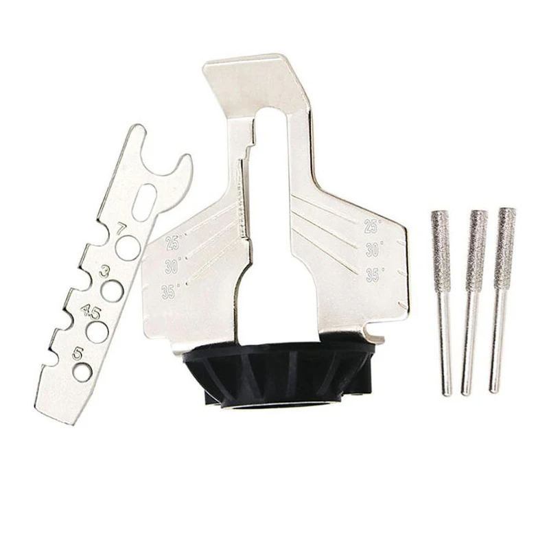 Chainsaw Sharpening Kit Electric Grinder Sharpening Polishing Attachment Set Saw Chains Tool  Drill Rotary Accessories Tools