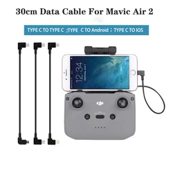 Data Cable For DJI MINI 2 Control Micro USB Type-c IOS Android OTG  For DJI Mavic Air 2 Tablet  Smartphone Drone Accessories