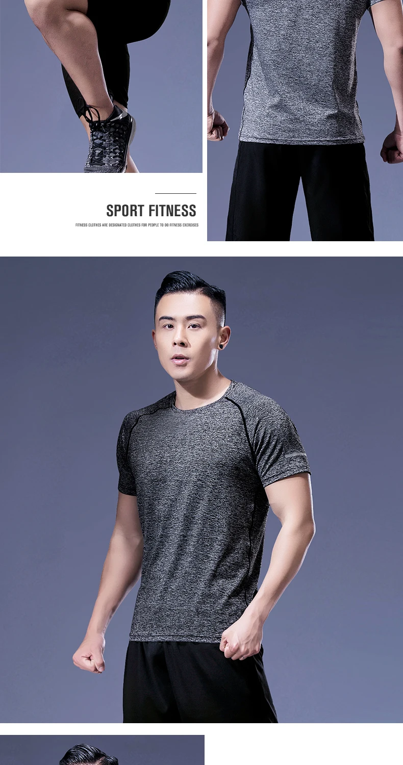 Reflektierendes Shirt, schnell trocknend, kurzärmelig, Sport-T-Shirt, Sportbekleidung für Herren, Fitness, Playeras Para Hombres, atmungsaktive Sportbekleidung – Detail 16