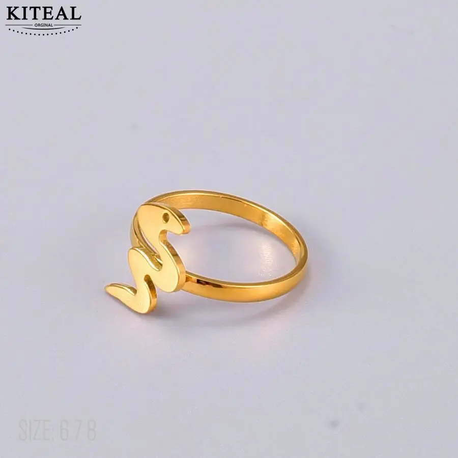 KITEAL Birthday Gift 18KGP Gold Filled Maiden men\'s ring Born in the year of the snake prices in euros summer jewelry