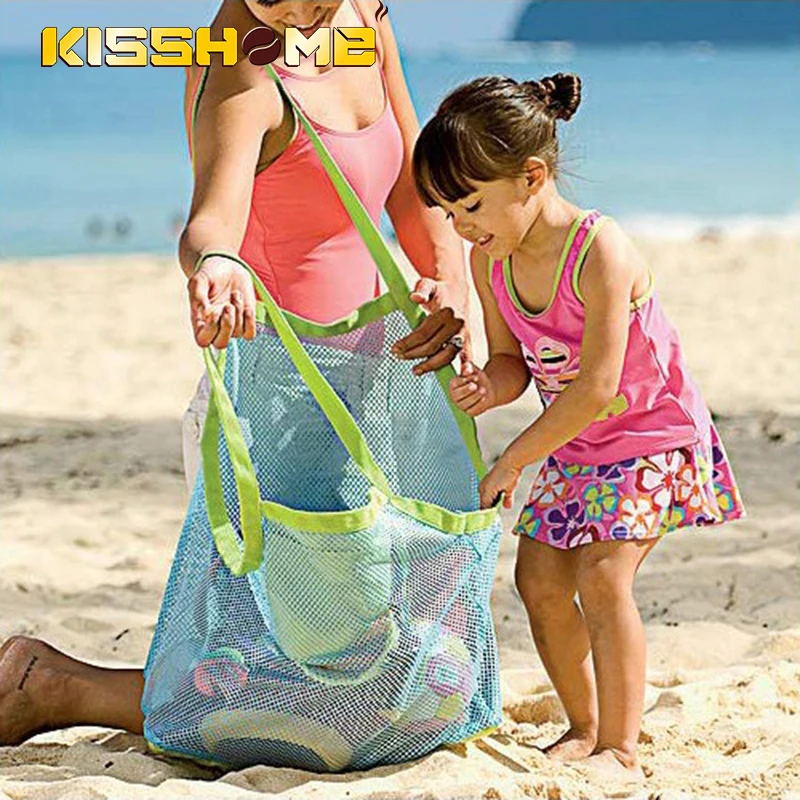 

Kids Baby Anti-Sand Away Carry Beach Toys Pouch Tote Mesh Large Children Tote Storage Toy Collection Sand Away Beach Mesh Tool