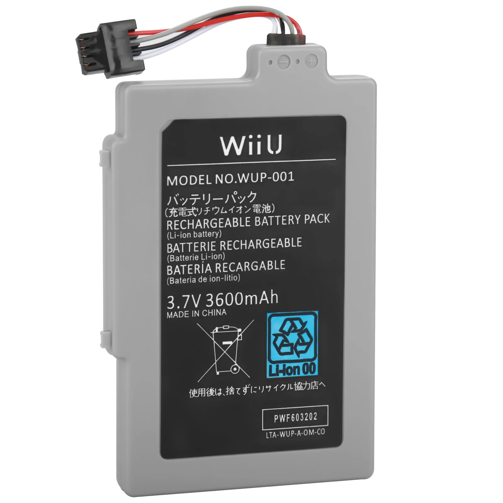 3,7 V 3600 мА/ч, ARR-002 Перезаряжаемые Батарея для Nintendo Wii U запасная часть для джойстика Батарея