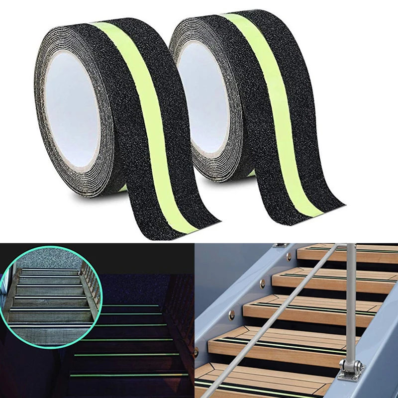 Luminous Tape Safety Grip Tape Strong Adhesive Safety Traction Tape  Warning Tape Stairs Floor Anti-slip Indoor