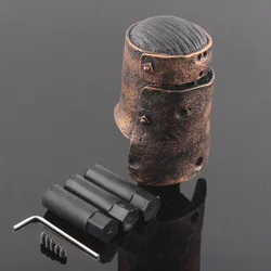 Universal Custom Car Gear Shift Knob Shifter For Sedan Coupe SUV Crossover Truck Wagon Hatchback Copper Hero Style Shift Lever
