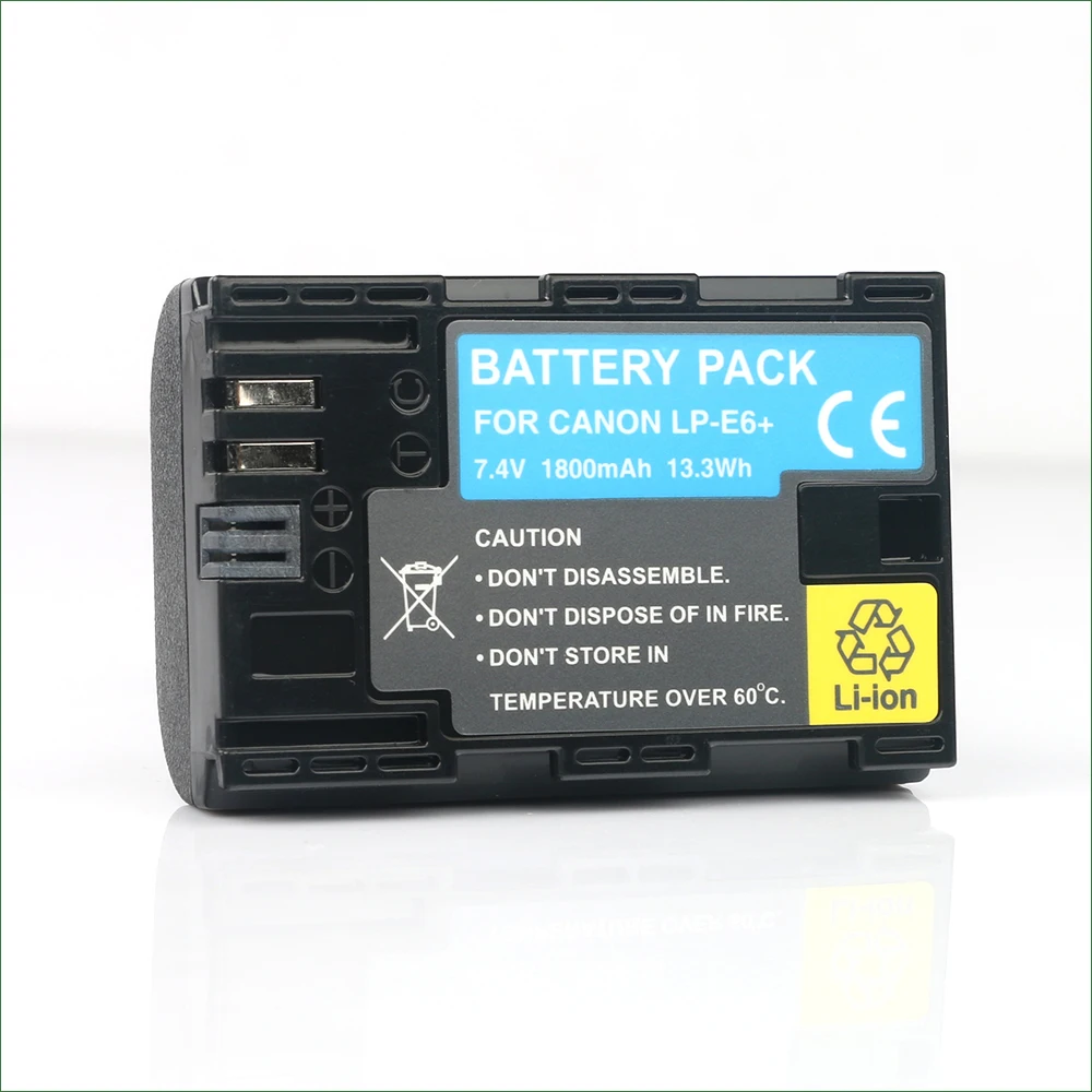 LP-E6 LP-E6N Digital Camera Battery For Canon EOS 5DS, 5D Mark II, 6D, 7D, 60D, 70D, 80D, 90D, 7D SV, 7D Mark II, 5D Mark III