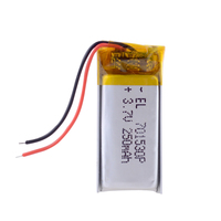 701530 250mah Lipo cells 3.7V Lithium Polymer Rechargeable Battery For earphone wireless headphones headset