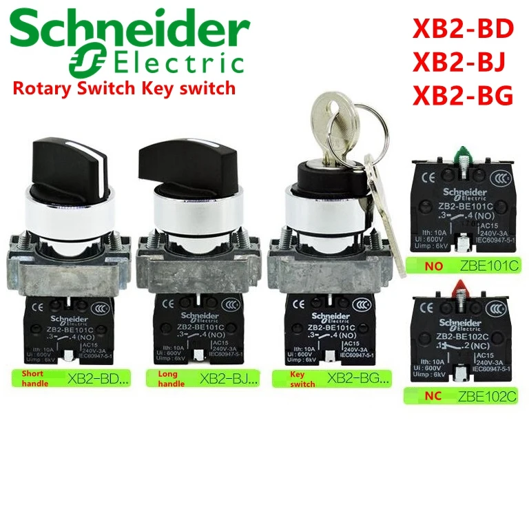 

Schneider Rotary Switch Key switch XB2-BD XB2-BJ XB2-BG new original