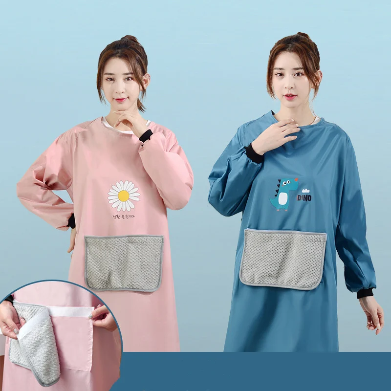Kitchen Aprons for women Pet cleaning Apron Household Cleaning Bibs Restaurant Kitchen Cooking Baking Barbecue Overalls Bibs