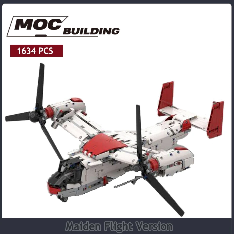 Maiden Flight Version MOC Building Block Technology Bricks Aircraft DIY Assembly Model Kids Puzzle Collection Toys Xmas Gift