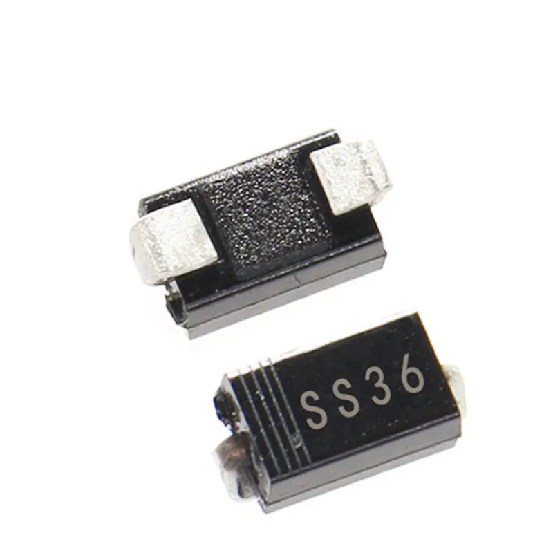 100PCS SS36 30V 60A SMD SR360 DO-214AB diode SMA SK36