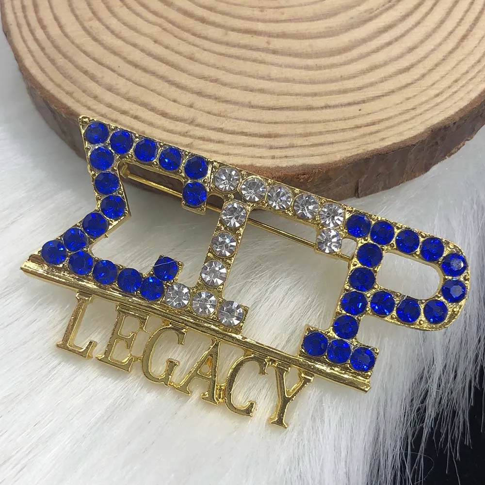 Handmade Greek Sorority Sigma Gamma Rho Logo Letter Full Rhinestone Brooch For Women Men Jewelry Gifts Wholesale