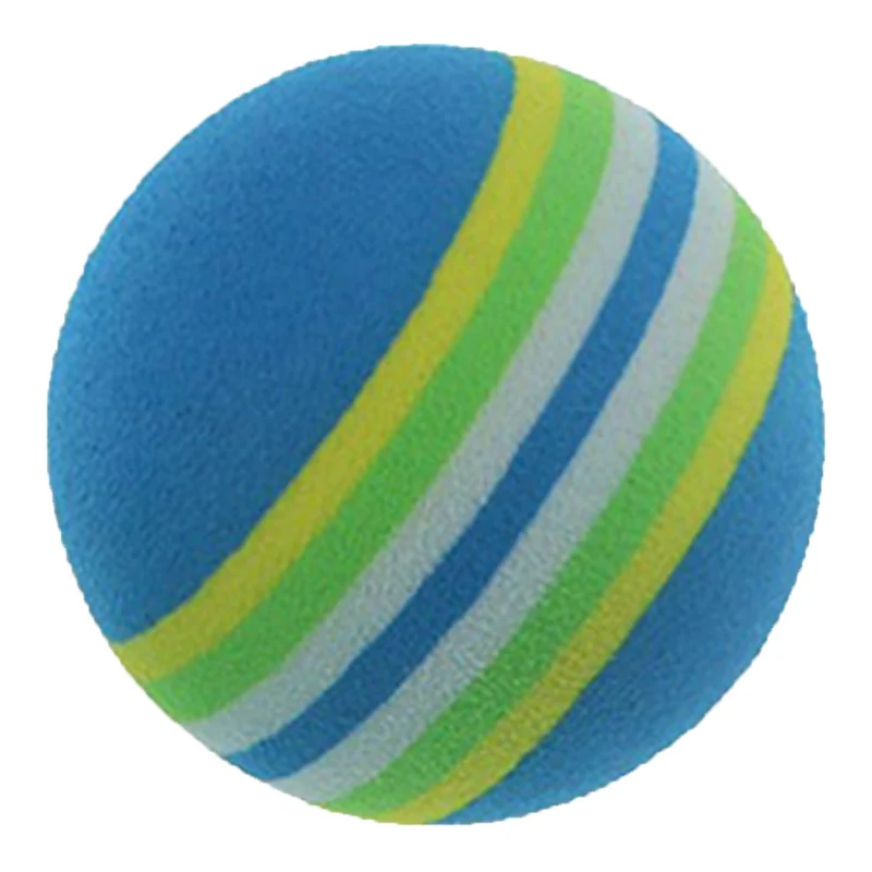 1-10-20 PCS Soft Foam Rainbow Golf Ball Golf Training Indoor Balls Practice Indoor Balls Sponge Ball Pet Toy Ball Dog Toy Ball