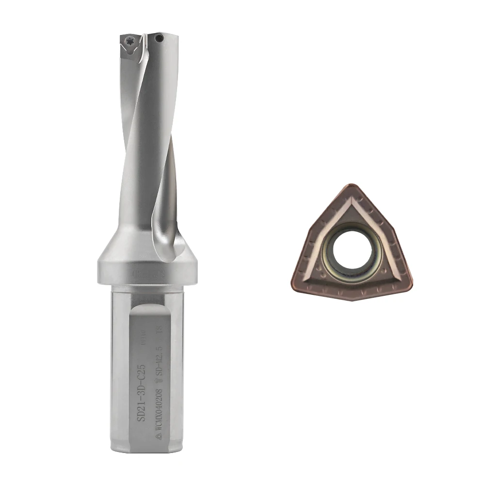 UNALOY-taladro Inser para mordeduras de Metal, 13mm-50mm de profundidad, 2D, 3D, 4D, 5D, Indexable, máquina perforadora en U, tornos, CNC, serie WC